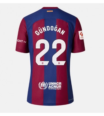 Barcelona Ilkay Gundogan #22 Koszulka Podstawowych Kobiety 2023-24 Krótki Rękaw